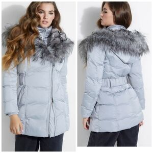 NEW GUESS Joanna Long Puffer Jacket SZ M